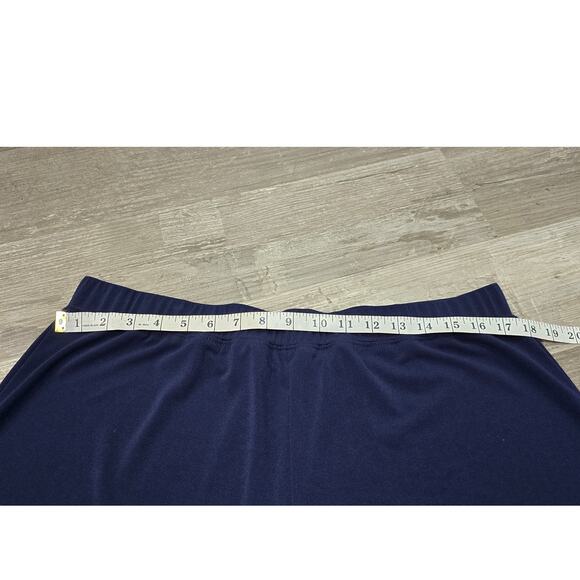 Simonton Says Designed by George Blue Elastic Waist Polyester Dress Pants Slacks - Picture 5 of 7